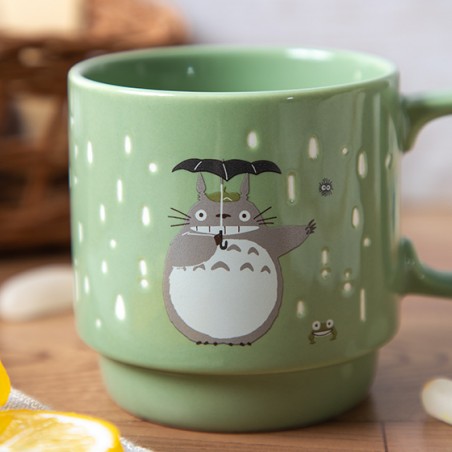 Mugs and cups - Coloful embossed mug Totoro Holding Umbrella - My Neighbor Totoro