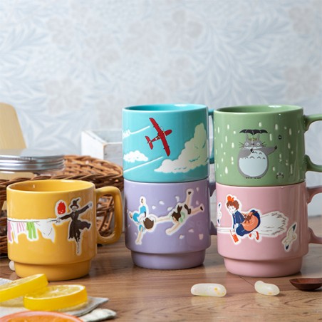 Mugs and cups - Coloful embossed mug Totoro Holding Umbrella - My Neighbor Totoro