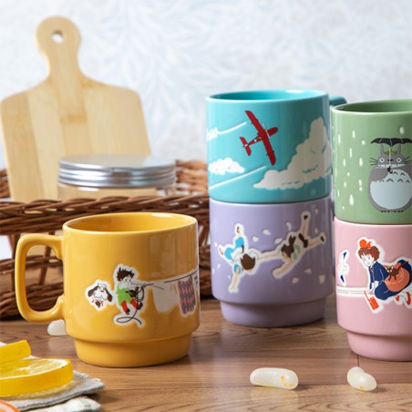 Mugs and cups - Coloful embossed mug Totoro Holding Umbrella - My Neighbor Totoro