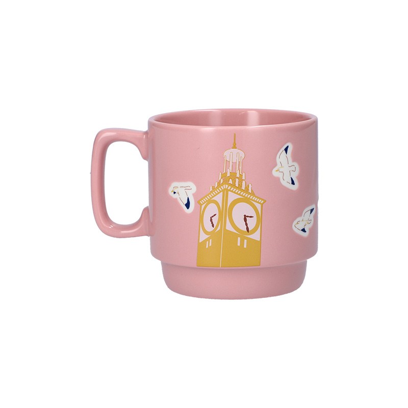 Mugs and cups - Coloful embossed mug Kiki on her broom - Kiki's Delivery Service