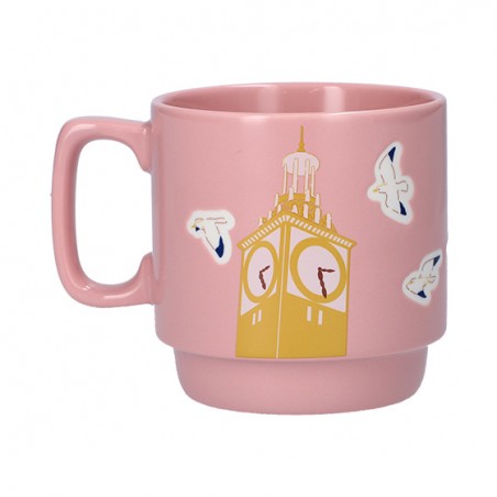 Mugs and cups - Coloful embossed mug Kiki on her broom - Kiki's Delivery Service