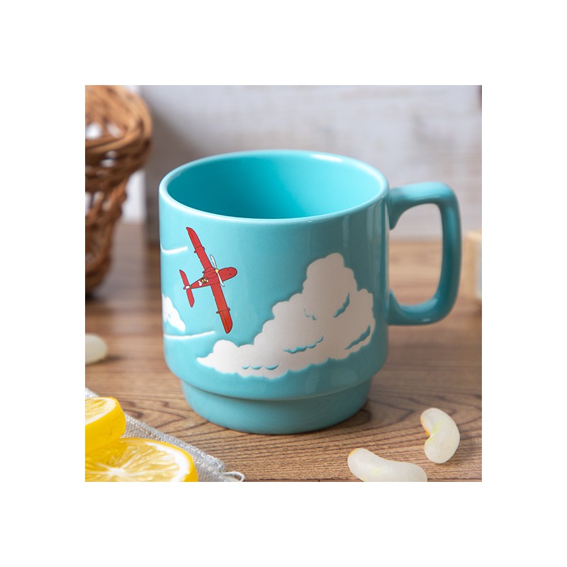 Mugs and cups - Coloful embossed mug Savoia - Porco Rosso