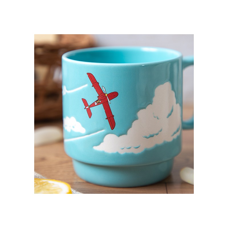 Mugs and cups - Coloful embossed mug Savoia - Porco Rosso