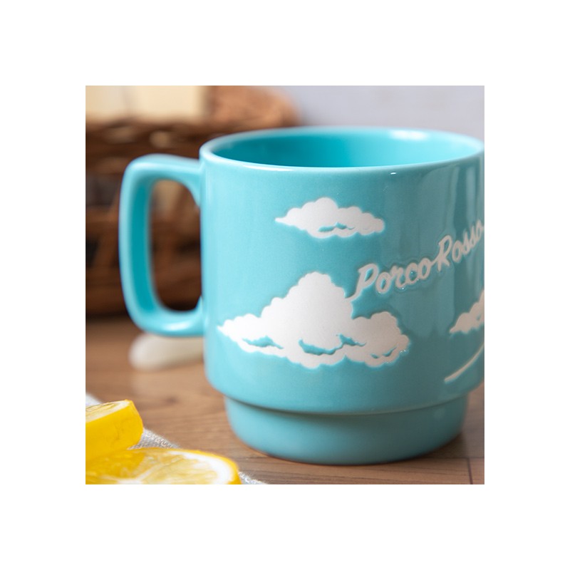 Mugs and cups - Coloful embossed mug Savoia - Porco Rosso