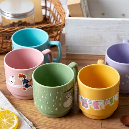 Mugs and cups - Coloful embossed mug Kiki Chihiro & Haku - Spirited Away