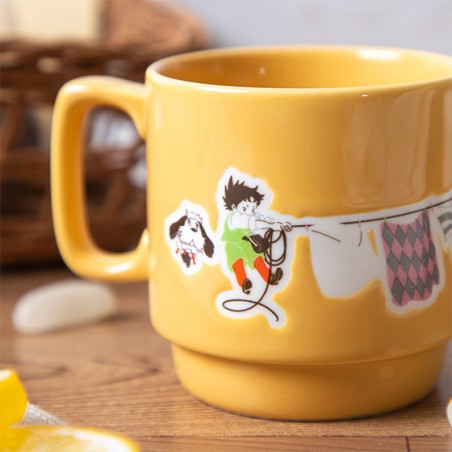 Mugs and cups - Coloful embossed mug Laundry Day - Howl's Moving Castle