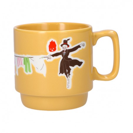 Mugs and cups - Coloful embossed mug Laundry Day - Howl's Moving Castle