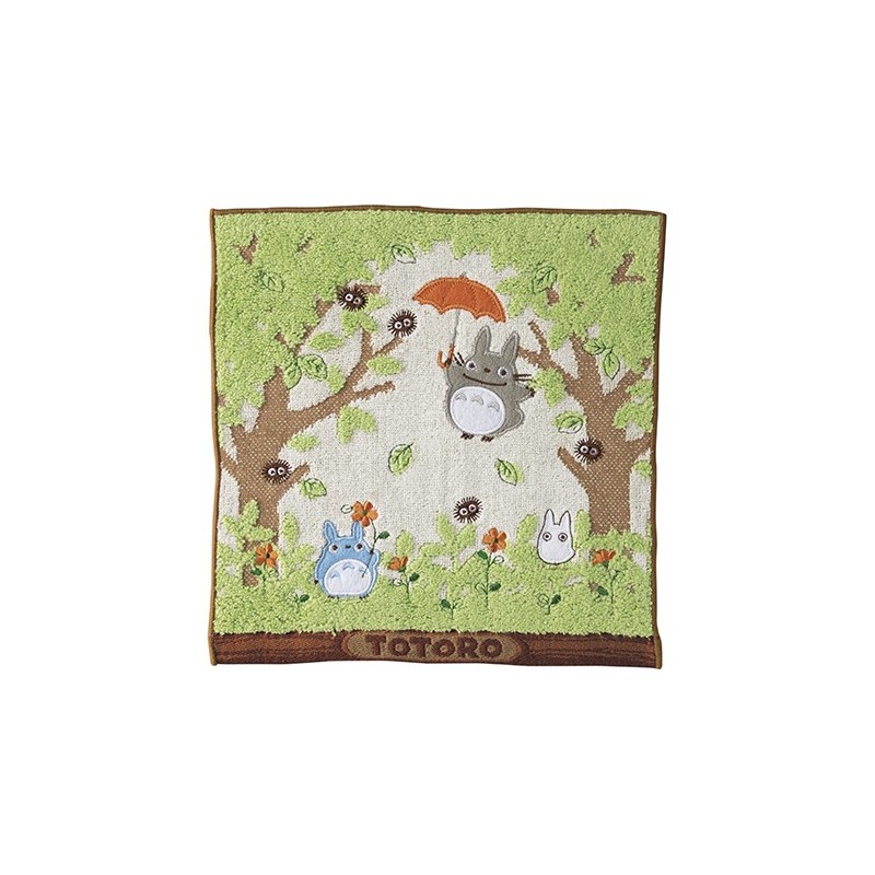 Household linen - Mini Towel Totoro Shade of the tree 25x25 cm - My Neighbor Totoro
