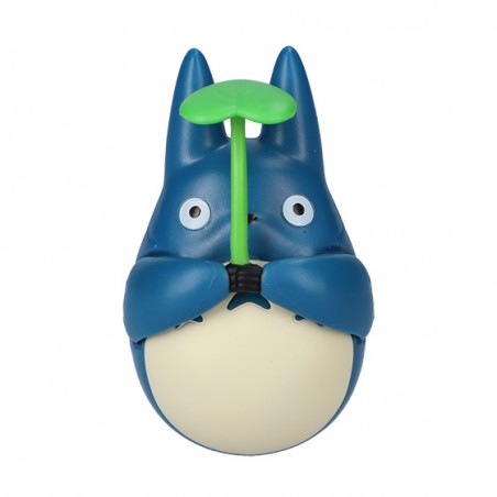 Jouets - Figurine Culbuto Totoro Bleu avec feuille - Mon Voisin Totoro
