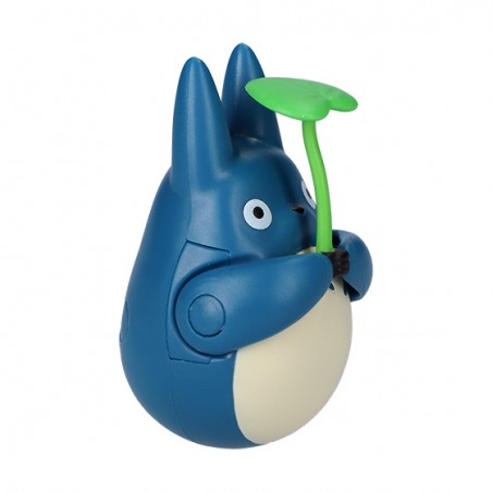 Jouets - Figurine Culbuto Totoro Bleu avec feuille - Mon Voisin Totoro