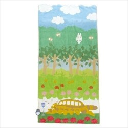 Ropa de hogar - Toalla grande Gatobus en Chemin 60x120 cm - Mi vecino Totoro