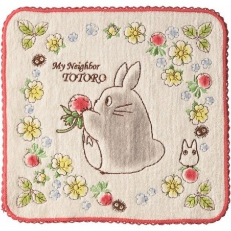 Household linen - Mini Towel Totoro Stawberry 25x25 cm - My Neighbor Totoro
