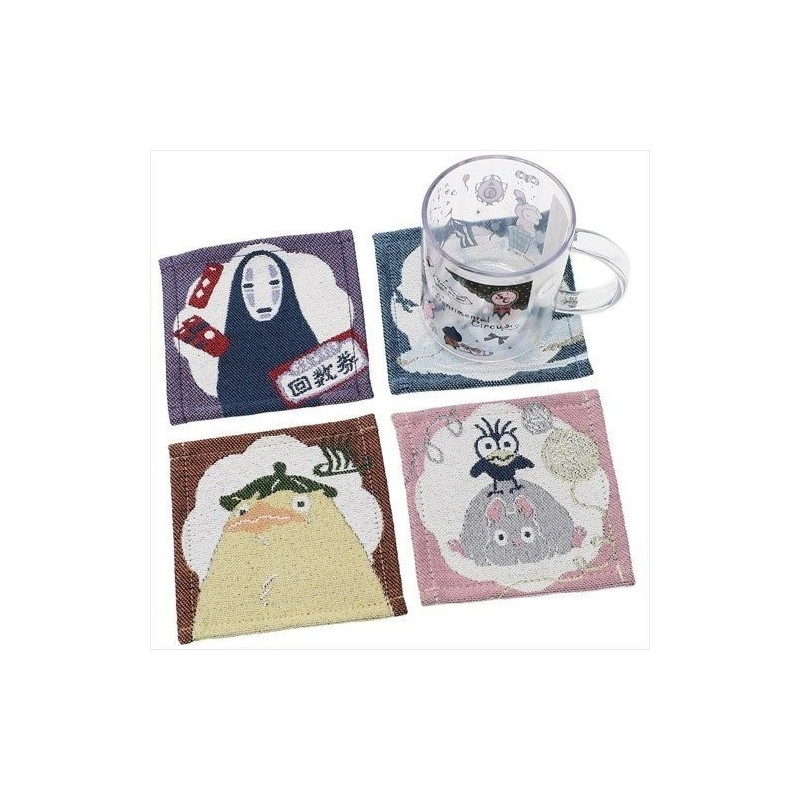 Cuisine et vaisselle - Assortiment de 4 Sous-verre Chihiro Pastel - Le Voyage de Chihiro