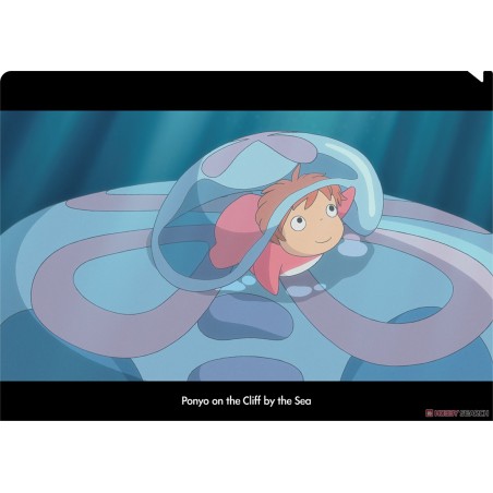 Storage - A4 Size Clear Folder Ponyo on jellyfish - Ponyo on the Cliff