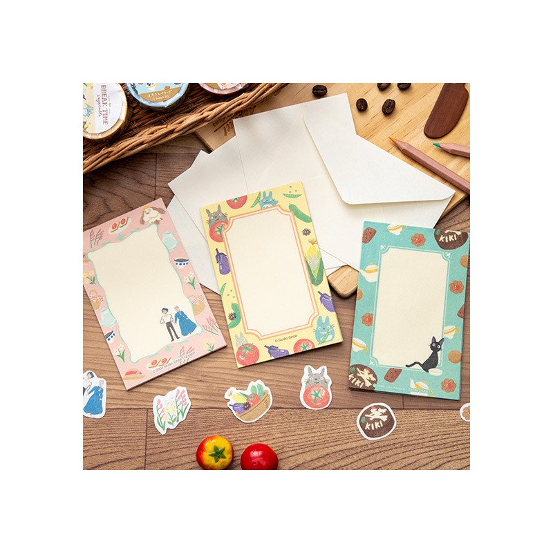 Cartes postales et Papier à lettres - Papier à lettres Break Time Légumes - Mon Voisin Totoro