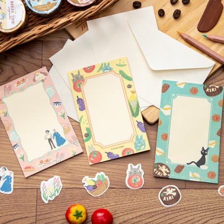 Cartes postales et Papier à lettres - Papier à lettres Break Time Légumes - Mon Voisin Totoro