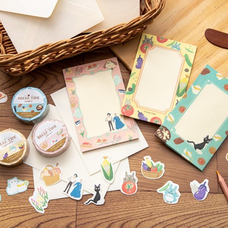 Cartes postales et Papier à lettres - Papier à lettres Break Time Légumes - Mon Voisin Totoro