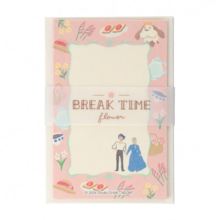 Postcards and Letter papers - Letter set Break Time Flowers - Howl's Moving Castle