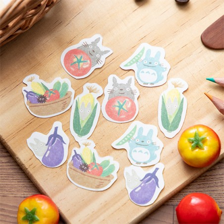 Petit matériel - Set de stickers Break Time Légumes - Mon Voisin Totoro