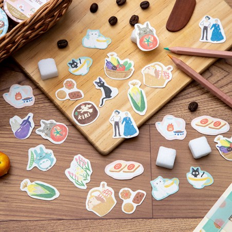 Small equipment - Sticker set Break Time Vegetables - My Neighbor Totoro