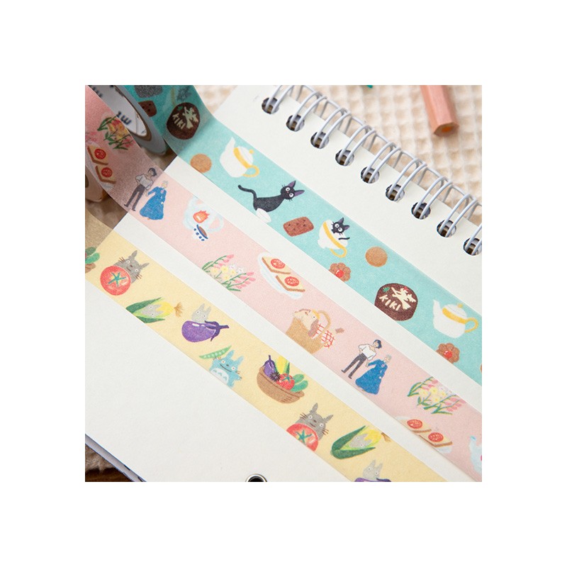 Accesorios de escritorio - Masking Tape Break Time Flores - El castillo ambulante