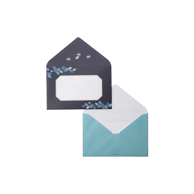 Postcards and Letter papers - Clear Folder & Letter Set Soot Sprites Leaves - My Neighbor Totoro