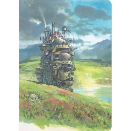 Notebooks and Notepads - Flexi Journal Moving Castle watercolour - Howl’s Moving Castle