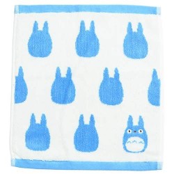 Ropa de hogar - Mini Toalla Silueta Totoro Azul 33x36 cm - Mi vecino Totoro