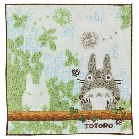 Linge de maison - Mini Serviette Totoro Sur une branche 25x25 cm - Mon Voisin Totoro