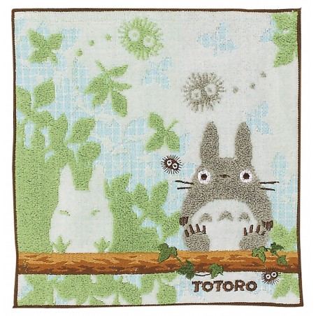 Household linen - Mini Towel Totoro On a branch 25x25 cm - My Neighbour Totoro