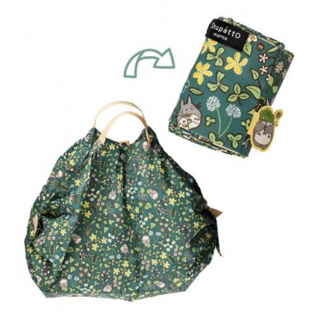Bags - Foldable Eco Bag Totoro Flower Fields - My Neighbor Totoro