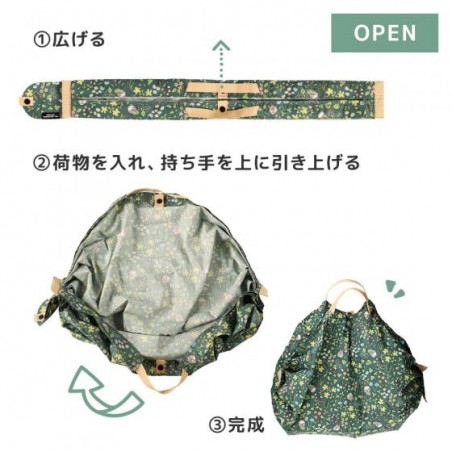 Bags - Foldable Eco Bag Totoro Flower Fields - My Neighbor Totoro