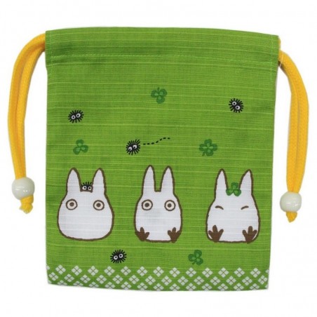 Sacs - Sacoche Tissu Verte Totoro Blanc - Mon Voisin Totoro