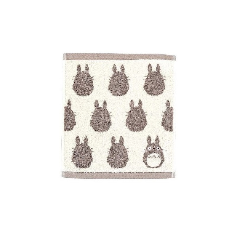 Linge de maison - Mini Serviette Silhouette Totoro Gris 33x36 cm - Mon Voisin Totoro
