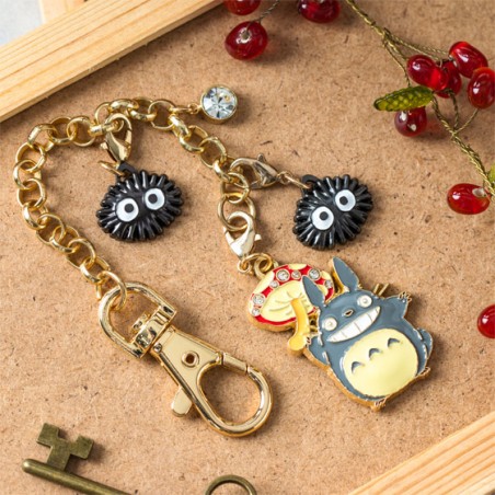 Straps - Chaînette Charms Totoro Gris & Champignon - Mon Voisin Totoro