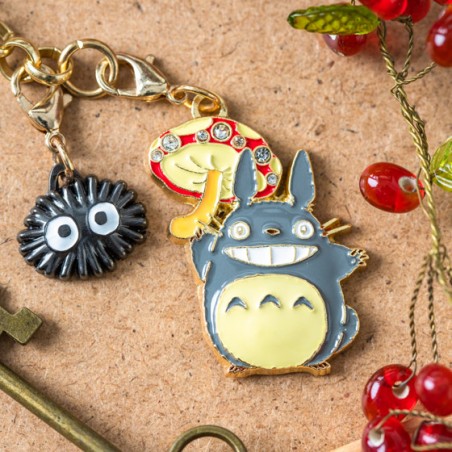 Straps - Chaînette Charms Totoro Gris & Champignon - Mon Voisin Totoro