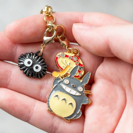 Straps - Chaînette Charms Totoro Gris & Champignon - Mon Voisin Totoro