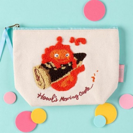 Storage - Embroidery pouch Calcifer - Howl's Moving Castle