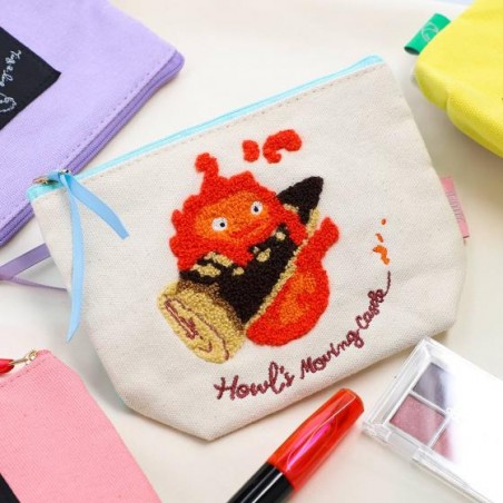 Storage - Embroidery pouch Calcifer - Howl's Moving Castle