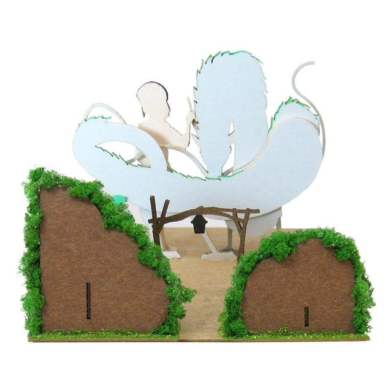 Paper Craft Haku dragon & Chihiro - Spirited Away