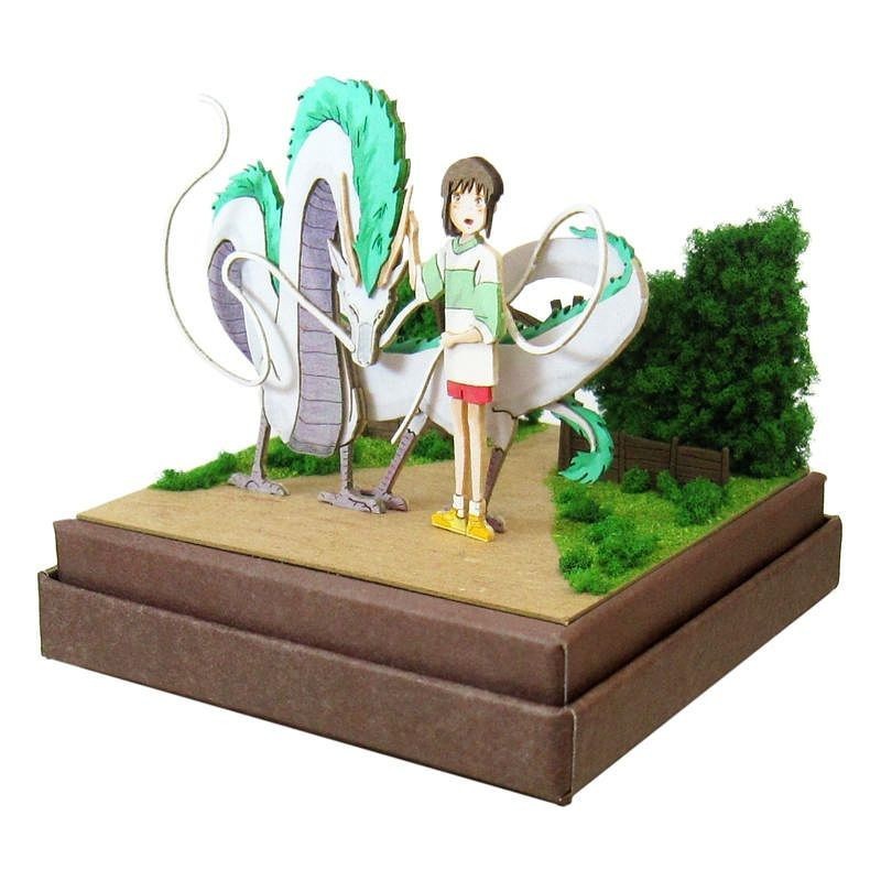 Paper Craft Haku dragon & Chihiro - Spirited Away