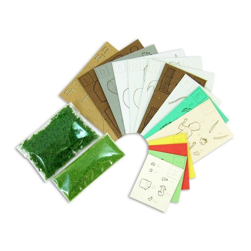 Paper Theaters - Paper Craft Haku dragon & Chihiro - Spirited Away