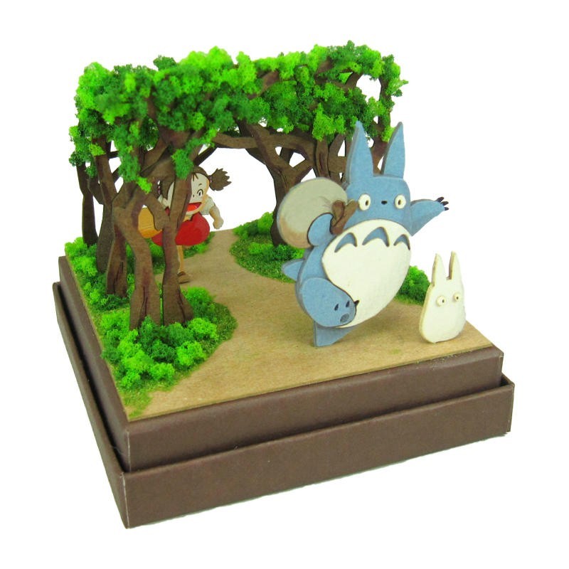 Paper Theaters - Paper Craft Mei & Totoro Secret tunnel - My Neighbor Totoro