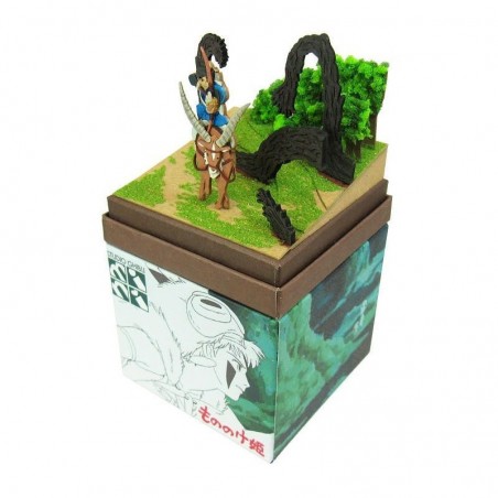 Loisirs créatifs - Diorama papier Ashitaka en forêt - Princesse Mononoké