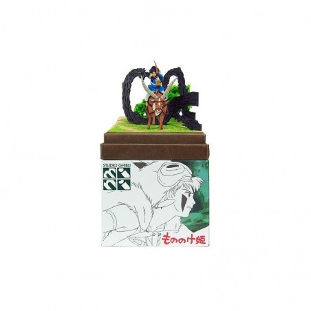 Loisirs créatifs - Diorama papier Ashitaka en forêt - Princesse Mononoké