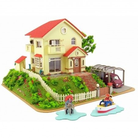 Arts and crafts - Paper Craft Sosuke & Ponyo's house - Ponyo on the Cliff