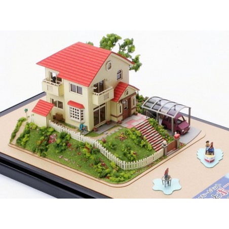Arts and crafts - Paper Craft Sosuke & Ponyo's house - Ponyo on the Cliff