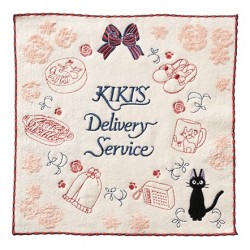 Linge de maison - Mini Serviette Jiji Merci 25x25 cm - Kiki la petite sorcière