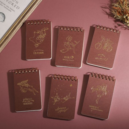 Notebooks and Notepads - Stamped ring notebook 11,5×7,2cm Ashitaka & Yakul - Princess Mononoke