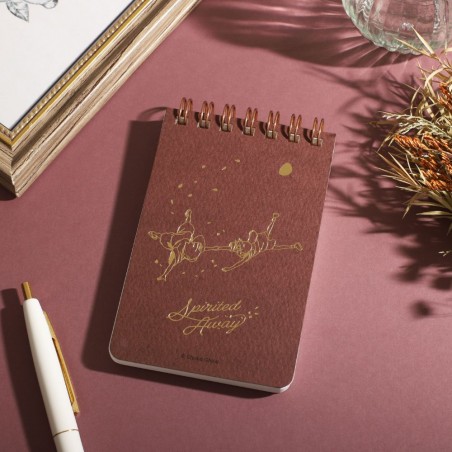 Notebooks and Notepads - Stamped ring notebook 11,5×7,2cm Chihiro & Haku - Spirited Away